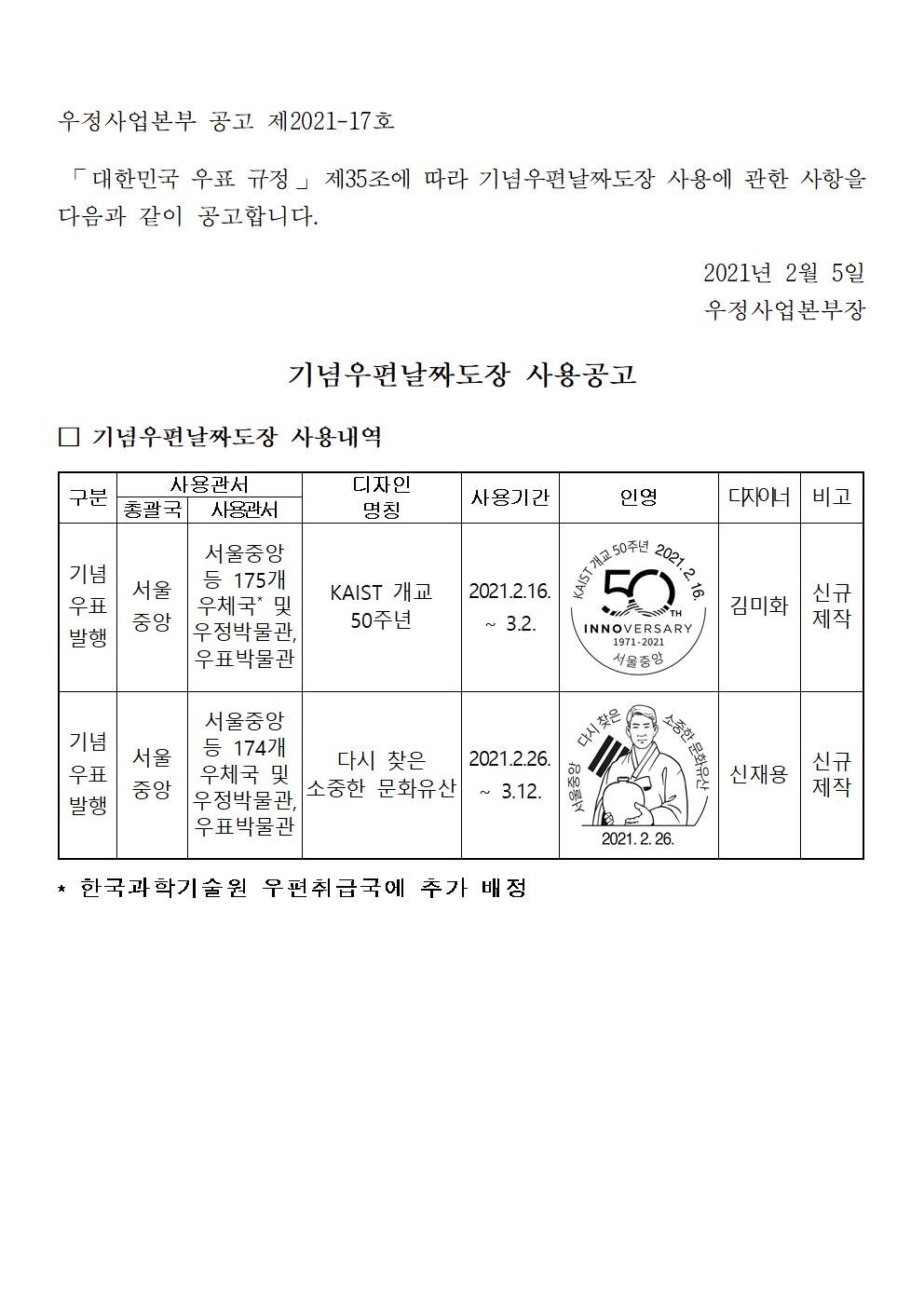 우정사업본부 공고 제2021-17호001.jpg